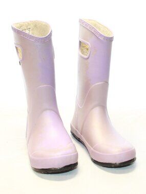 Bogs Size Youth 1 Lavender Rainboot Glitter Pull On Waterproof Boots - 72507-530